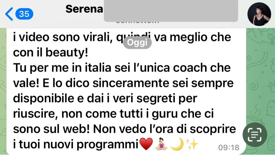 Messaggio: i video sono virali, va meglio che con il beauty